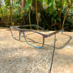 Ice Blue transparent Full Rim Square