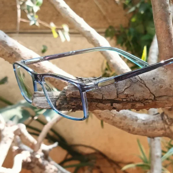 Ice Blue transparent Full Rim Square - Image 2