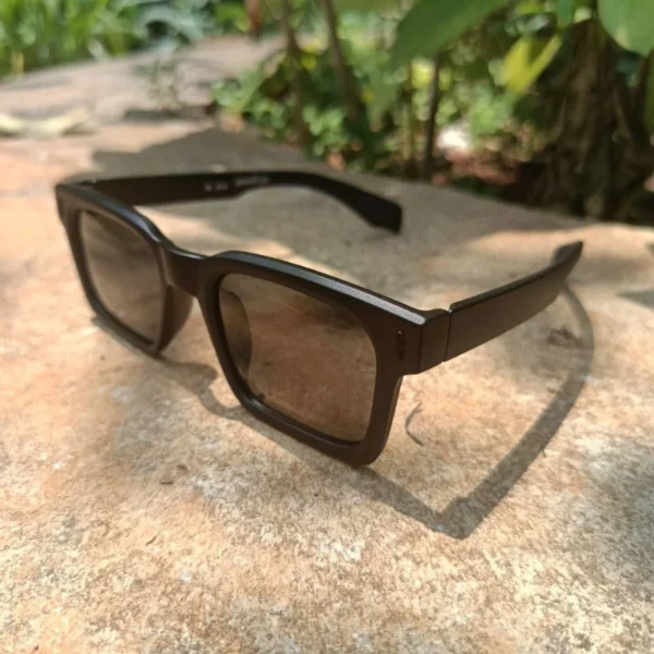 Eevalens Black Wayfarer Matte Sunglasses - Image 2