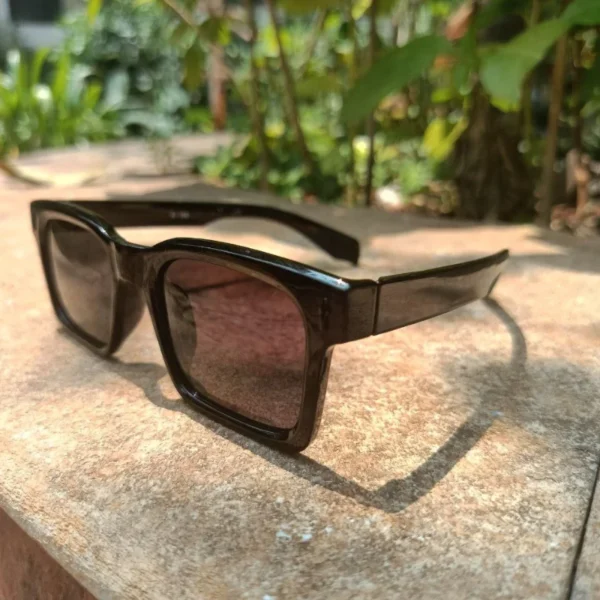 Eevalens Black Wayfarer Matte Sunglasses - Image 3
